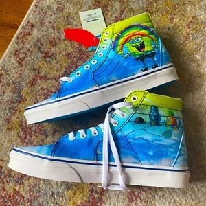 NWT Vans Spongebob Collectable High Top Sneakers w box